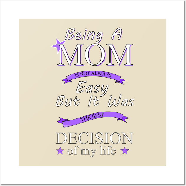 Being a mom Wall Art by Polygon Animals